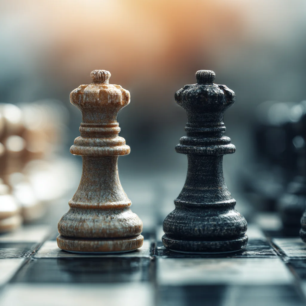 Strategic Chess Pieces Representing Legal Business Decisions